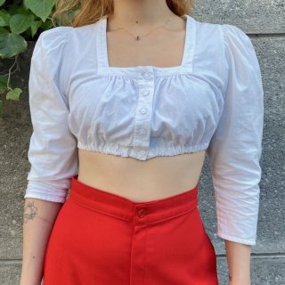 Square neck Cropped Blouse
