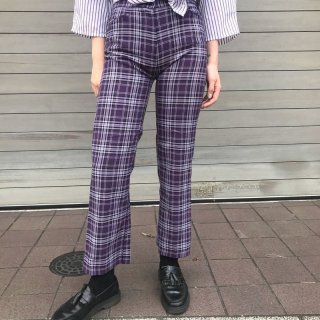 Purple Check Pants
