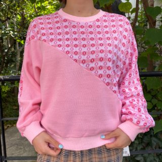 <img class='new_mark_img1' src='https://img.shop-pro.jp/img/new/icons20.gif' style='border:none;display:inline;margin:0px;padding:0px;width:auto;' />Pink Lip & Border Sweater