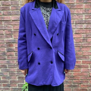 Purple Wool Tailored Jacket