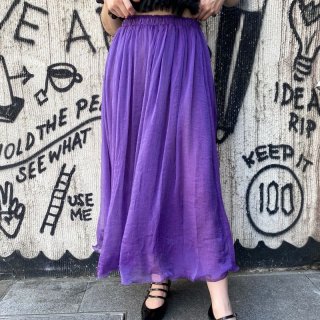 Purple Sheer Skirt