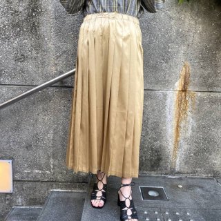 Gold Pleats Skirt