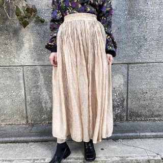 Beige Crinkle Skirt
