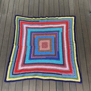 crochet rag square