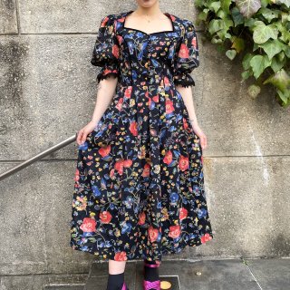 flower country style dress