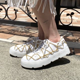 Gold Chain White Sneaker