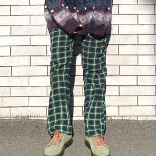 green check pajama pants