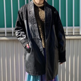 <img class='new_mark_img1' src='https://img.shop-pro.jp/img/new/icons20.gif' style='border:none;display:inline;margin:0px;padding:0px;width:auto;' />80's leather half coat