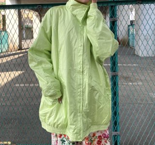 fluorescent green big nylon jacket 