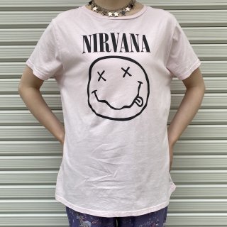 NIRVANA pink T-shirt