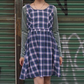 N/S Ombre Check side open dress