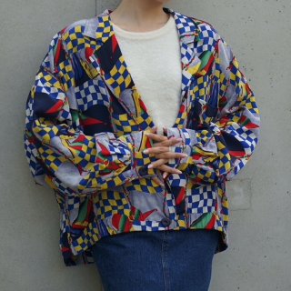 80'S flag silk jacket