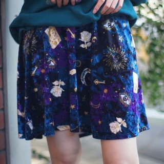 tarot velour mini skirt