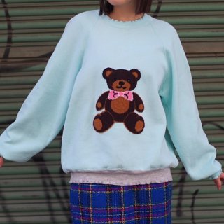 Bear patch sax sweatshirts
