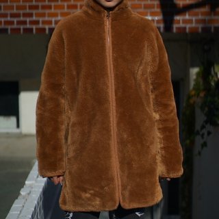 Brown fleece zip jacket