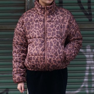 Leopard puffer jacket