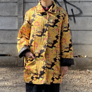 Reversible oriental silk jacket