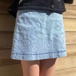 Flower sax mini skirt