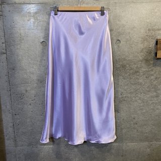 Shiny lavender long skirt 