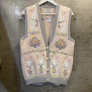 Rabbit cotton knit vest
