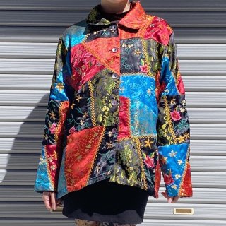 Patchwork oriental embroidery jacket