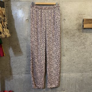 Pink leopard pajama pants