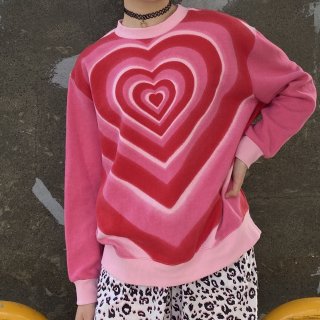3D heart sweatshirts XS