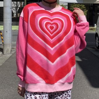 3D heart sweatshirts S