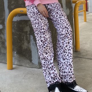 Leopard lace pajama pants