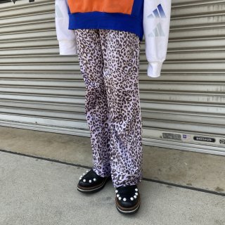 Leopard lavender pajama pants