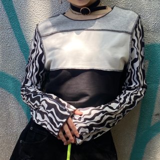 Wave sleeve short l/s top