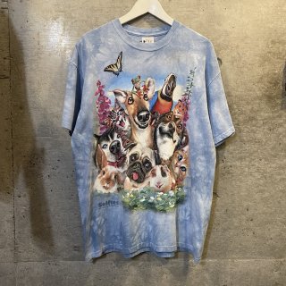 Animal tie-dye big T-shirt 