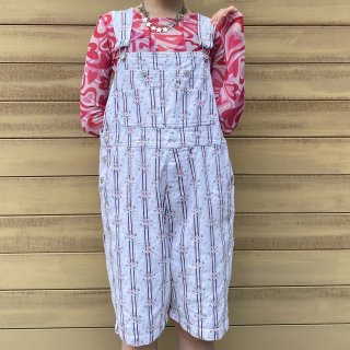 <img class='new_mark_img1' src='https://img.shop-pro.jp/img/new/icons11.gif' style='border:none;display:inline;margin:0px;padding:0px;width:auto;' />Small flower stripe overall shorts