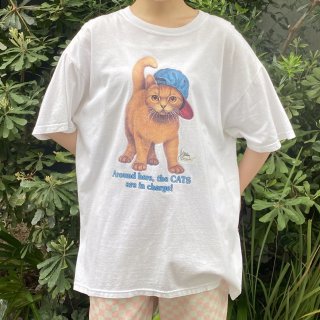 <img class='new_mark_img1' src='https://img.shop-pro.jp/img/new/icons11.gif' style='border:none;display:inline;margin:0px;padding:0px;width:auto;' />Cap cat white T-shirts