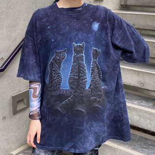 <img class='new_mark_img1' src='https://img.shop-pro.jp/img/new/icons11.gif' style='border:none;display:inline;margin:0px;padding:0px;width:auto;' />Three Cat tie-dye T-shirts