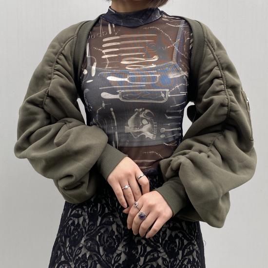 Arm Bolero MA-1 jacket - PUNK CAKE