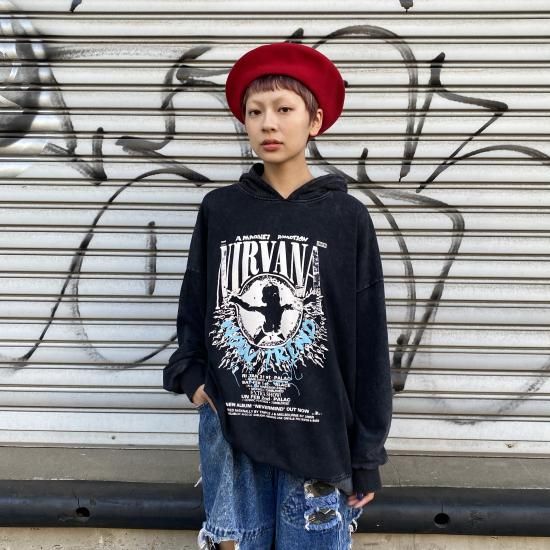 NIRVANA stone wash hoodie - PUNK CAKE