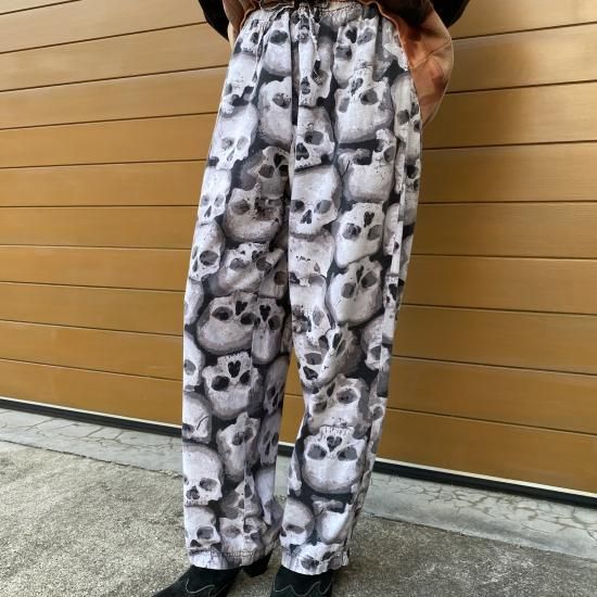 Skull pattern easy pants - PUNK CAKE