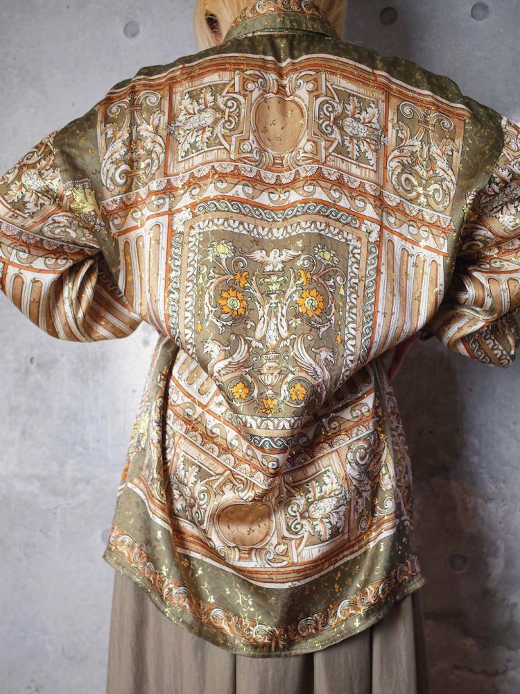 Scarf Arabesque Silk Shirt