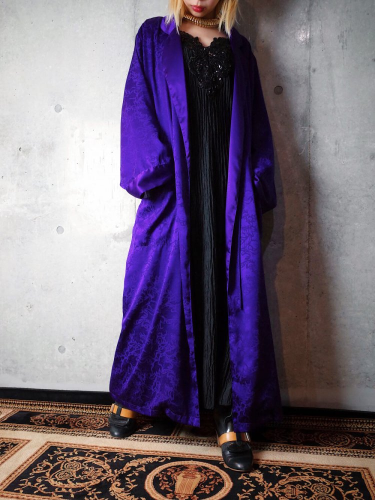 Jacquard Purple Gown