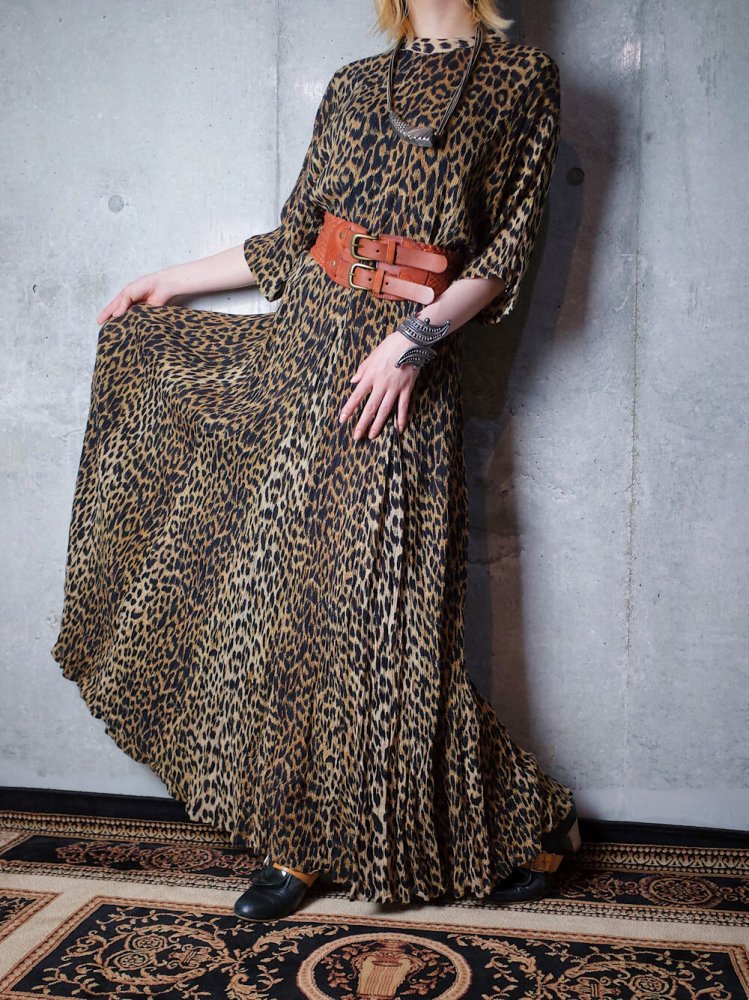 Leopard Rayon Dress