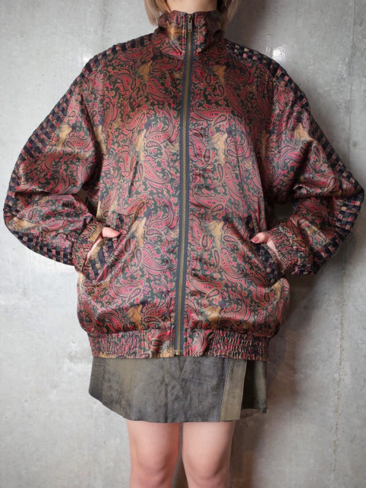 Paisley & Bird Braided Design Silk Blouson