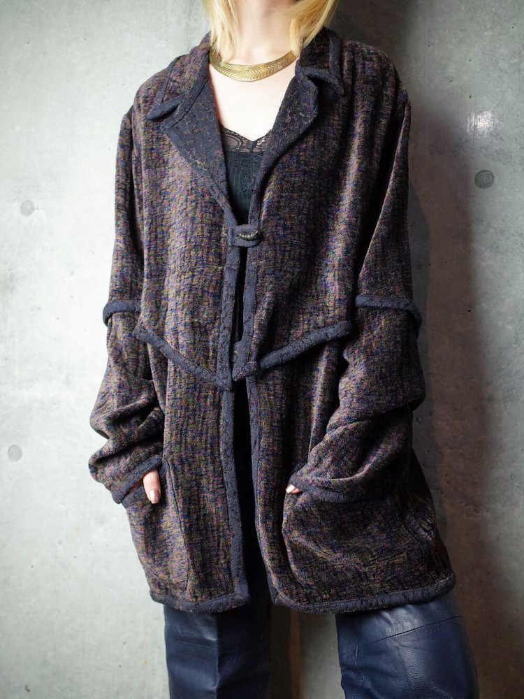 Marble Gradation Yoke Switch Jacket