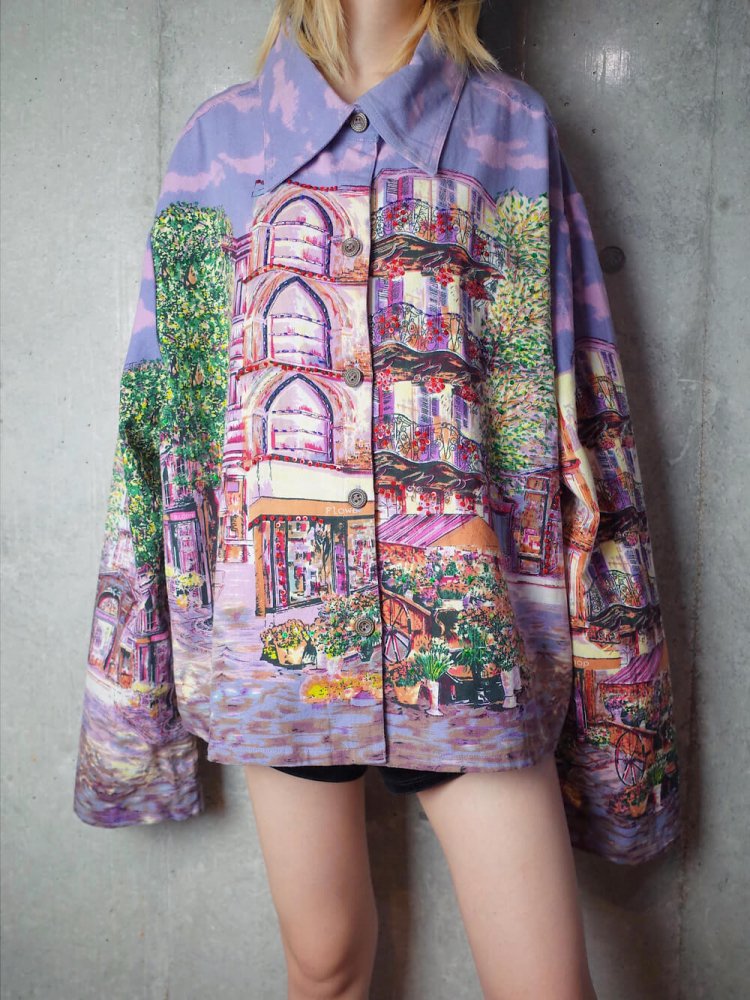 Land Scape Art Big Silhouette Jacket