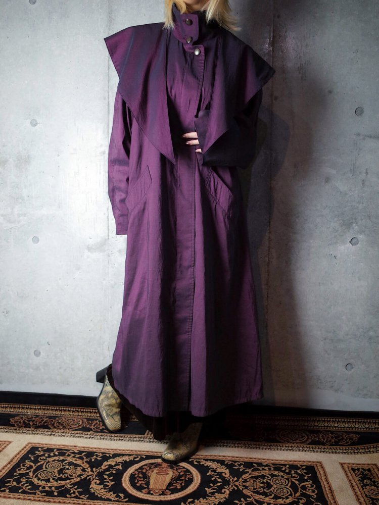 LONDON FOG Cape Shoulder иPurple Coat