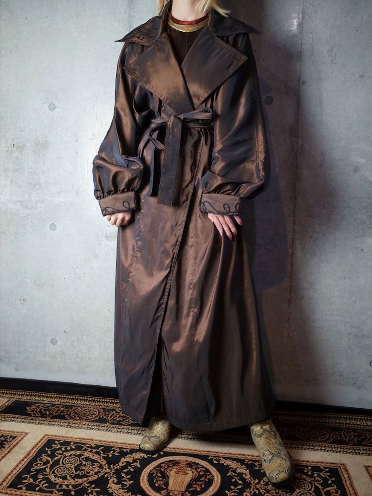 Embroidery иBronze Gown Coat