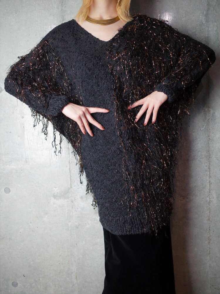 Shaggy Dolman Knit Sweater