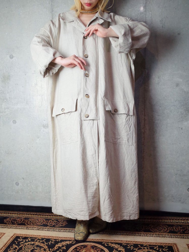 Linen / Cotton Duster Over Coat