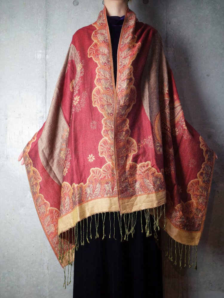 Vintage Ƚ Stole Oriental Paisley