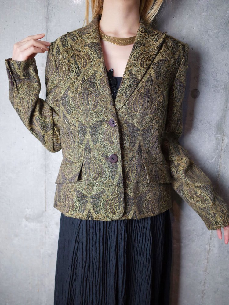 Paisley Woven Tailored Jacket